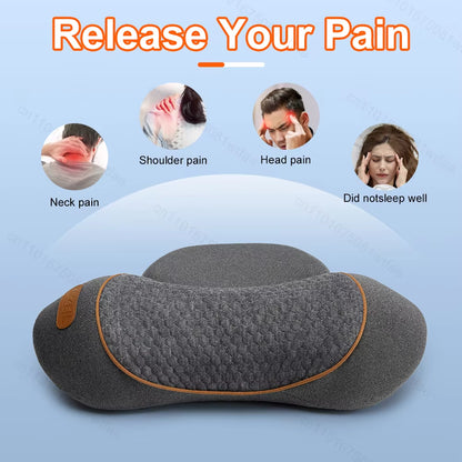 Neck Massage Pillow Electrical Cervical Traction Massager Memory Foam Pillow Orthopedic Cushion Ergonomics Sleeping Pillow