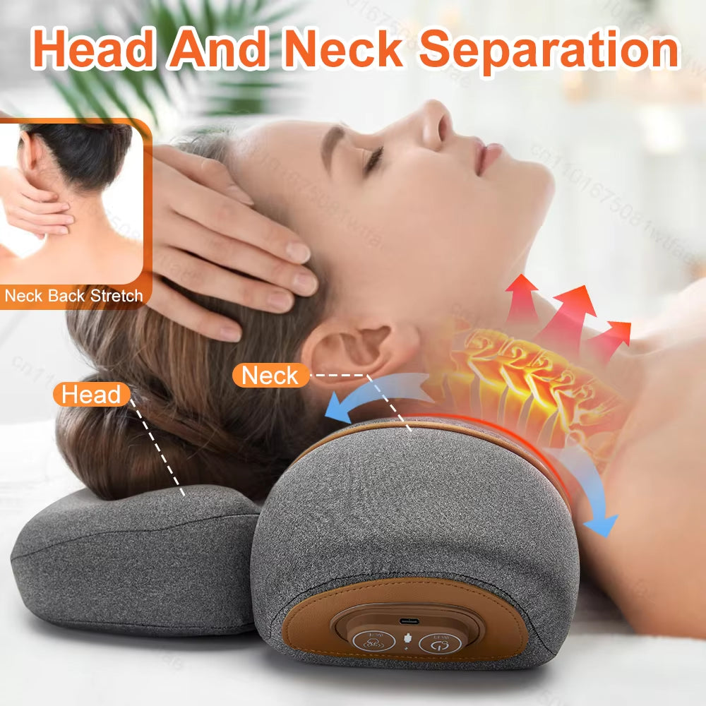 Neck Massage Pillow Electrical Cervical Traction Massager Memory Foam Pillow Orthopedic Cushion Ergonomics Sleeping Pillow