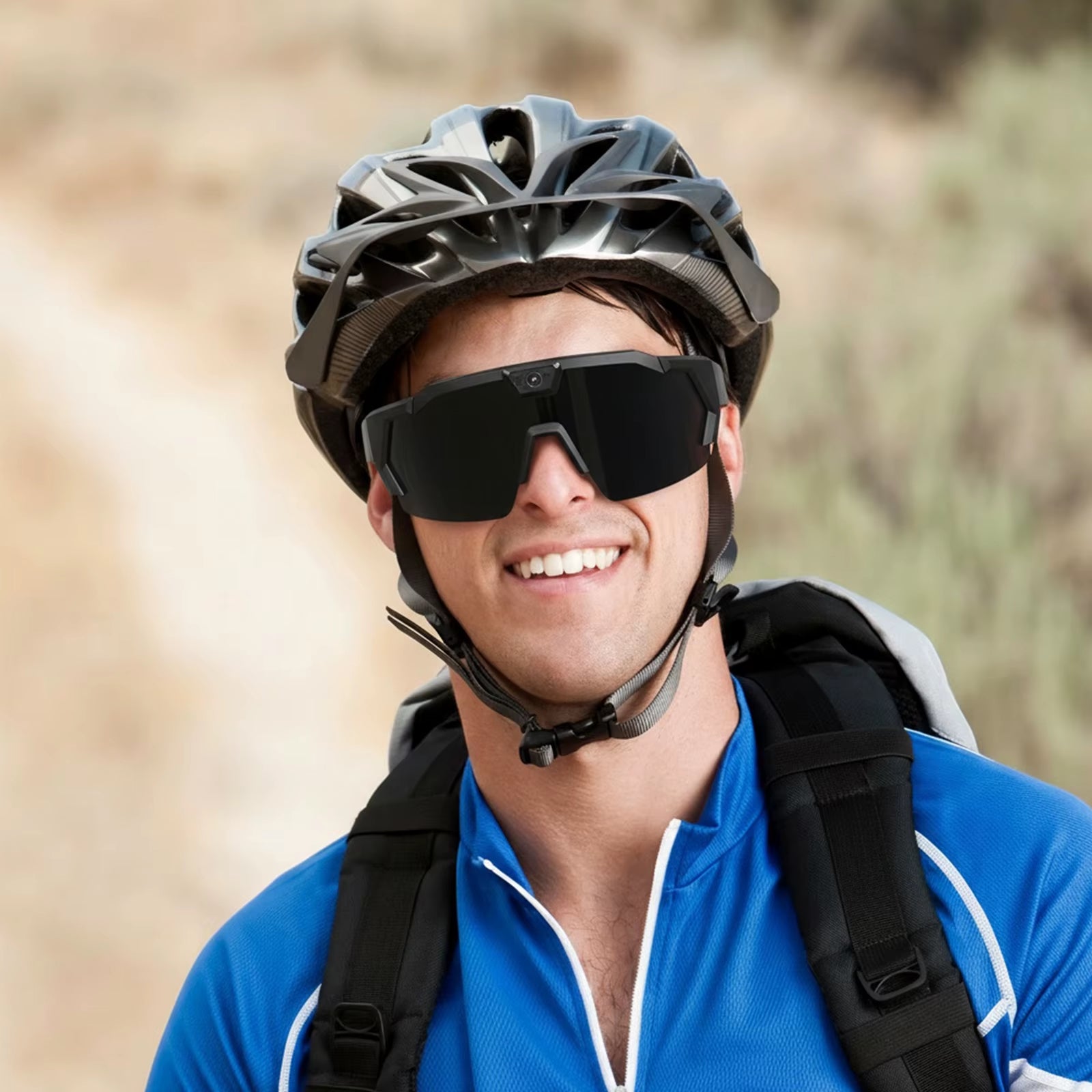 POV Sports Glasses Anti-Glare Smart Walk Cam Sunglasses Lightweight Windproof Ski Goggles Motorcycle Bicycle Driver Recorder